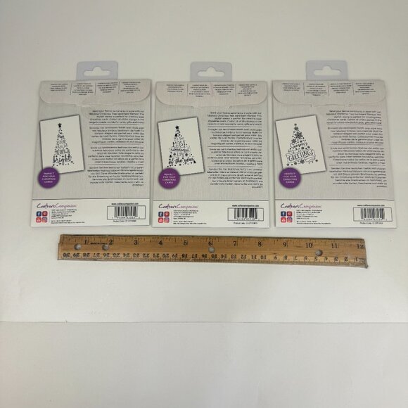 6 Christmas Holiday Crafters Companion Photopolymer Stamp Card Making Craft READ - Picture 10 of 12